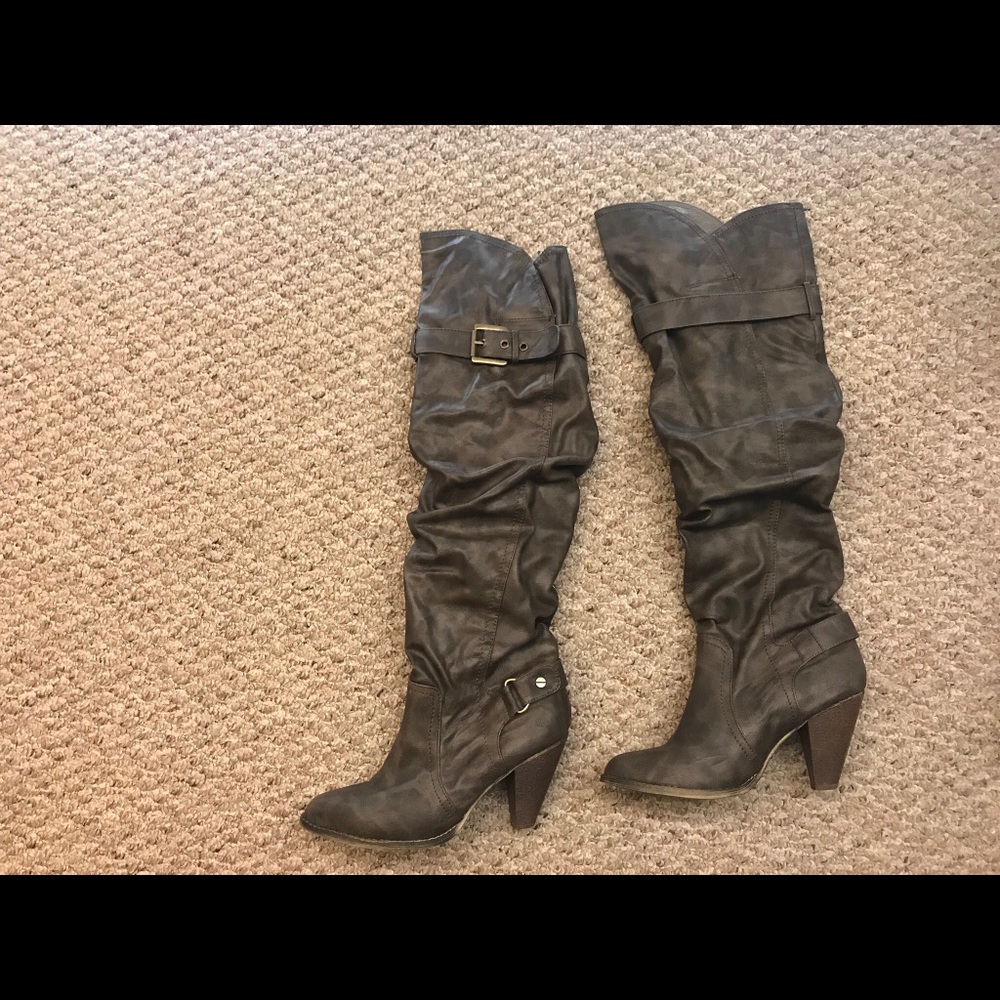 Aldo Gray  over the knee boots