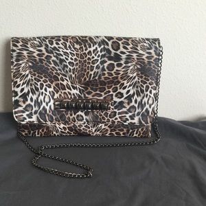 Animal Print Clutch / Shoulder / Crossbody Bag