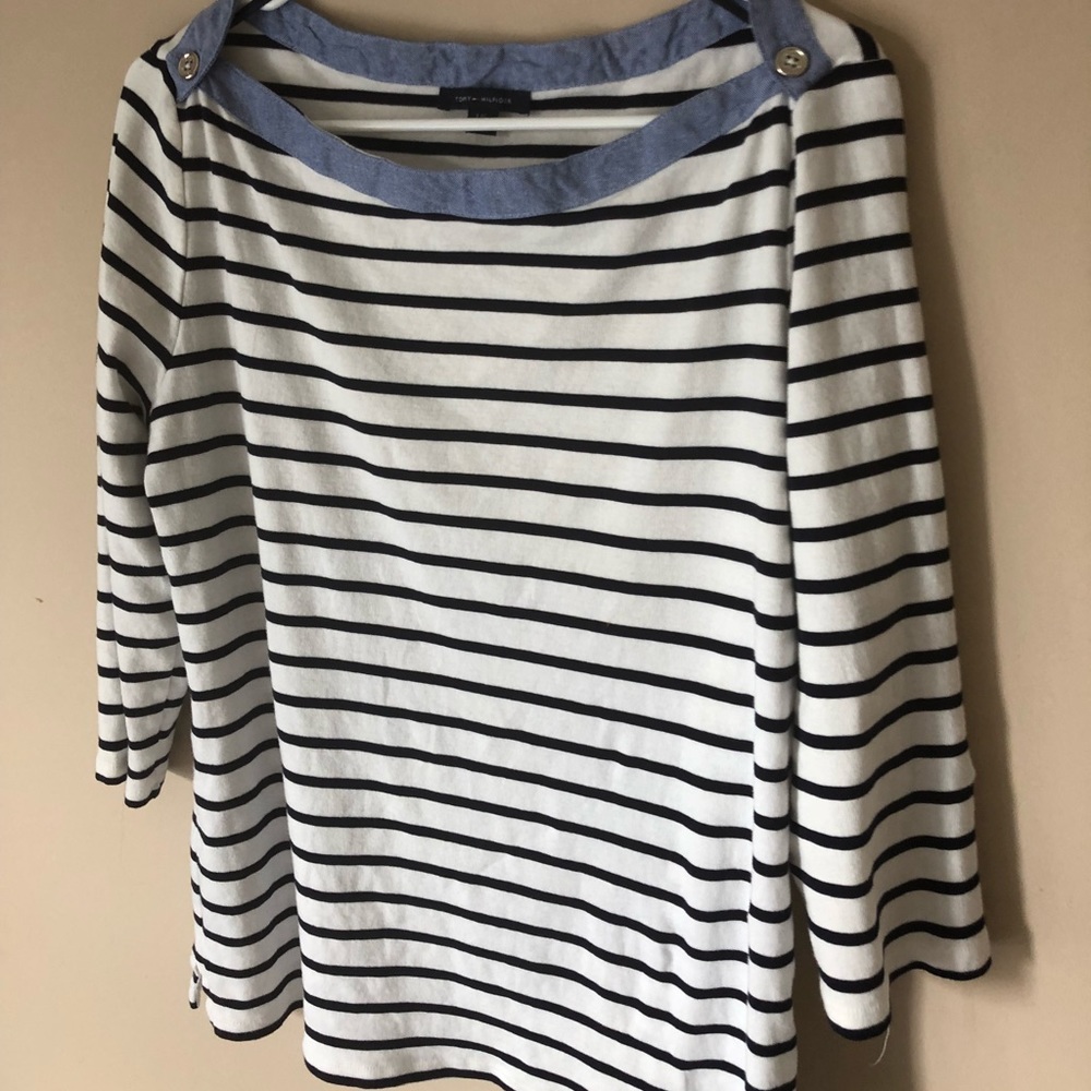 Tommy Hilfiger Striped Long Sleeve Top