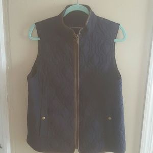 Lands End Navy lightweight vest