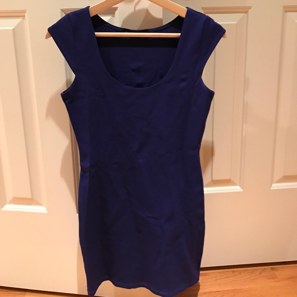 Sabora royal blue cap sleeve dress