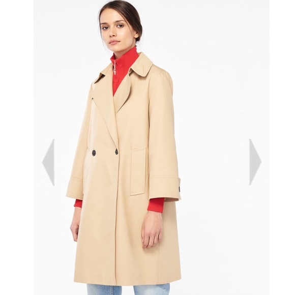 Sandro beige oversized trench coat NWT - Picture 2 of 7
