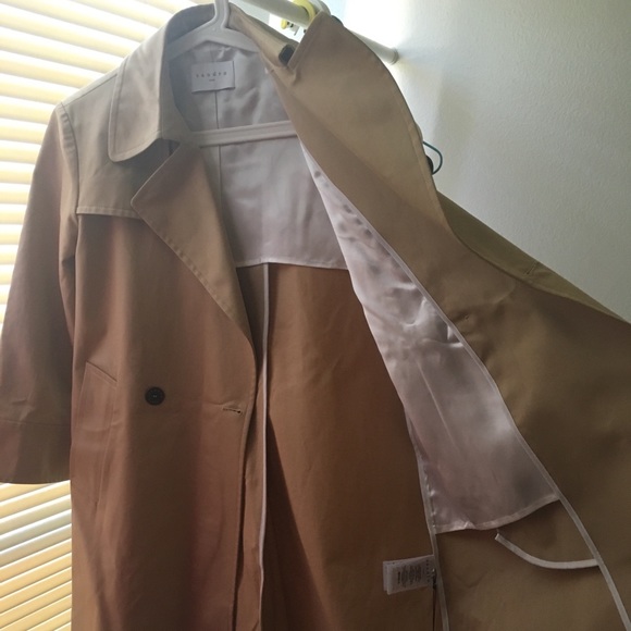 Sandro beige oversized trench coat NWT - Picture 5 of 7