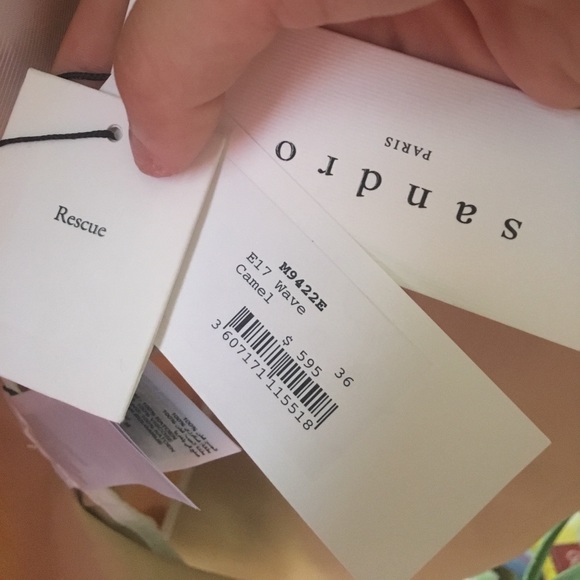 Sandro beige oversized trench coat NWT - Picture 6 of 7