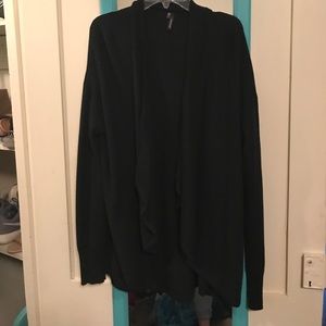 Black cardigan sweater worn once