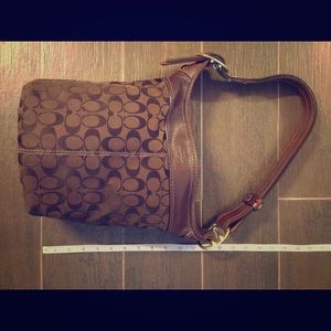 Brown coach purse