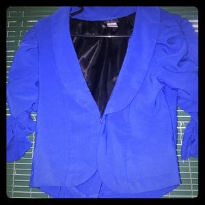 Royal blue blazer