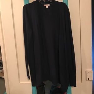 Navy cardigan size XL never worn