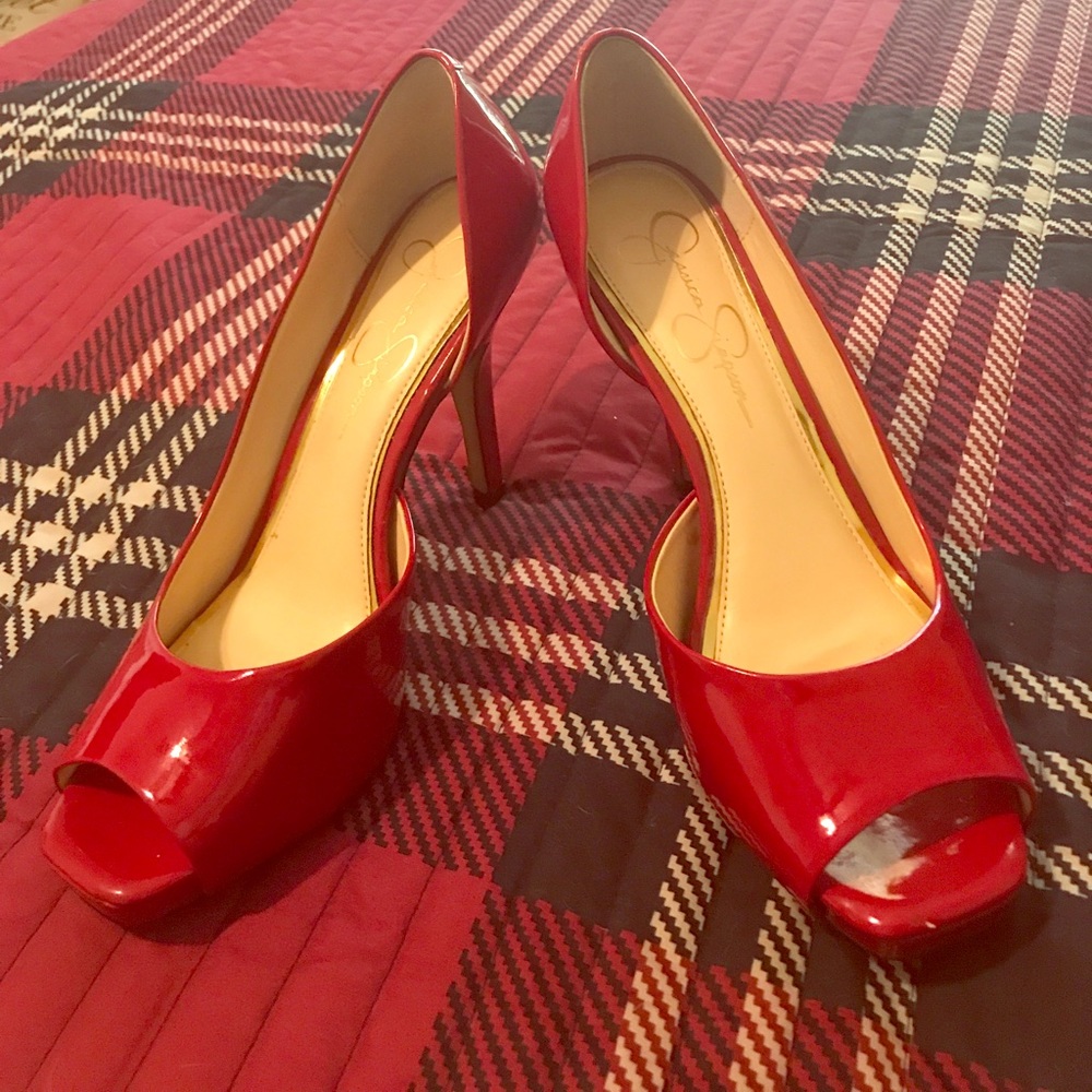 👠 | Red Patent Leather | Josette Peep-toe | 👠