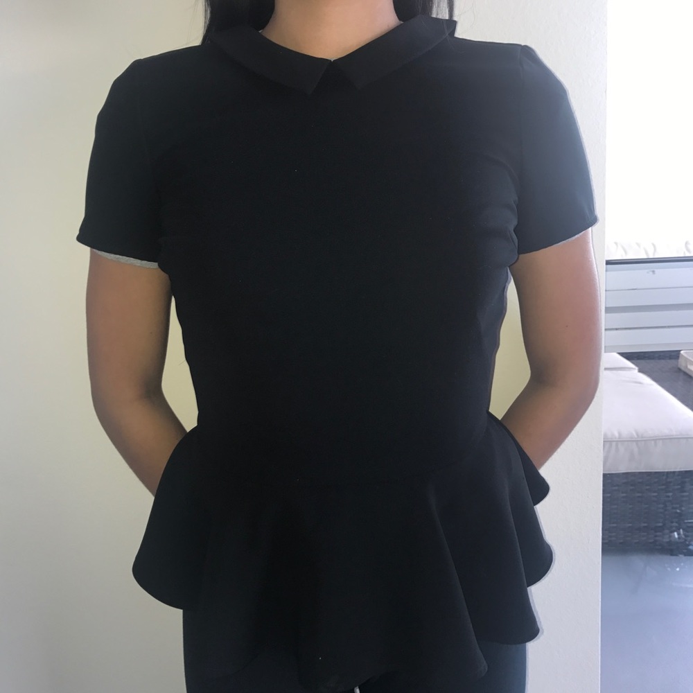 Topshop classy Black top