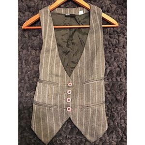 Urban Outfitters Pinstripe Vest