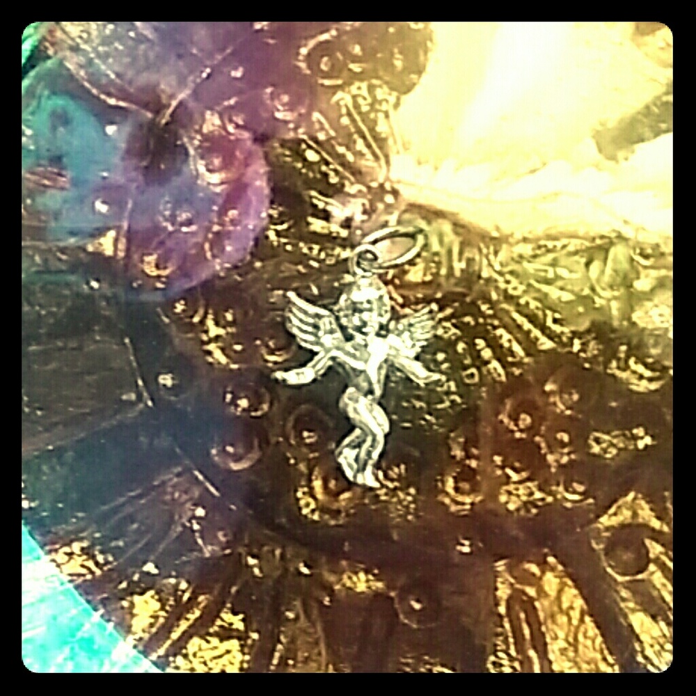 Silver Cherub Charm