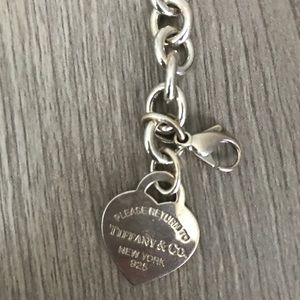 Return to Tiffany heart tag charm bracelet