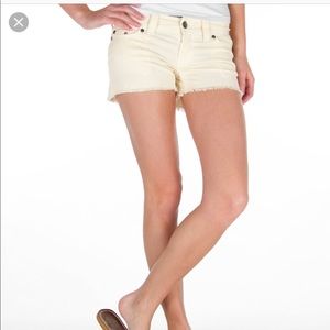 BKE Stella Cord Shorts in cream New Never Used