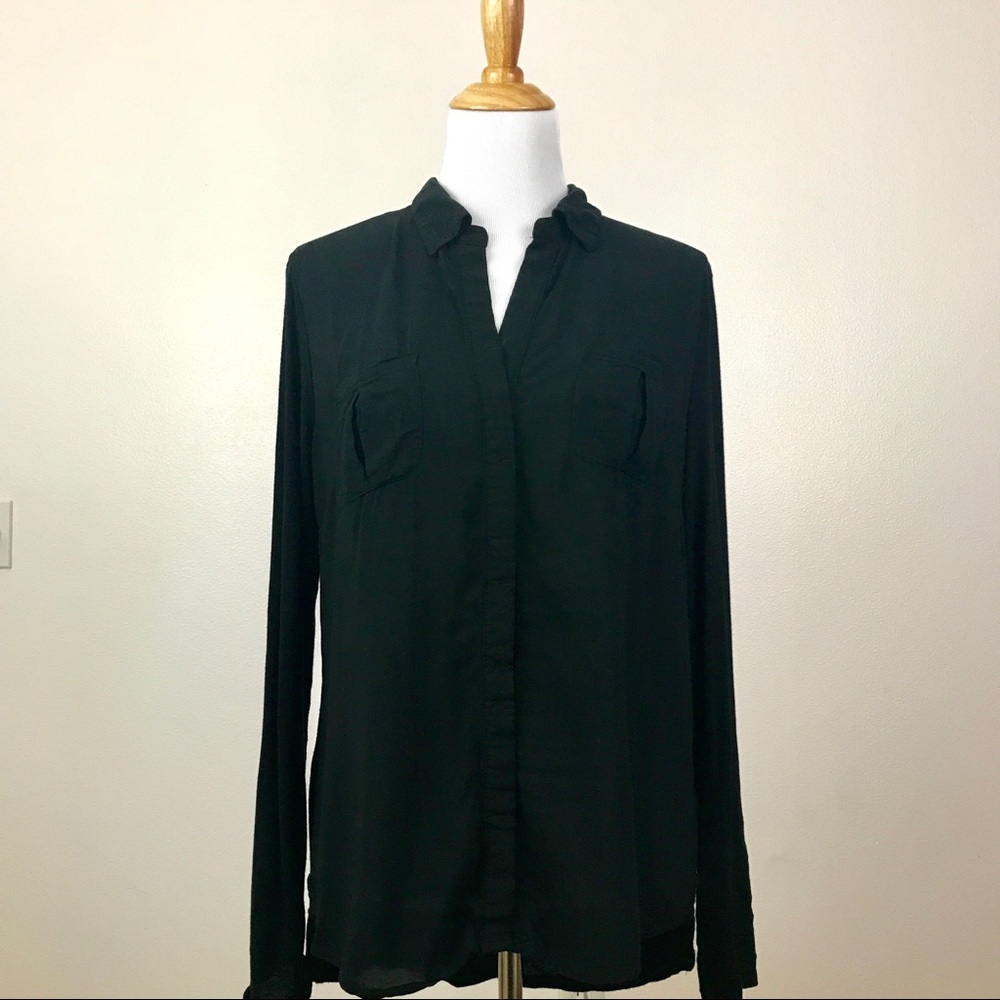 Converse | Black Button Down