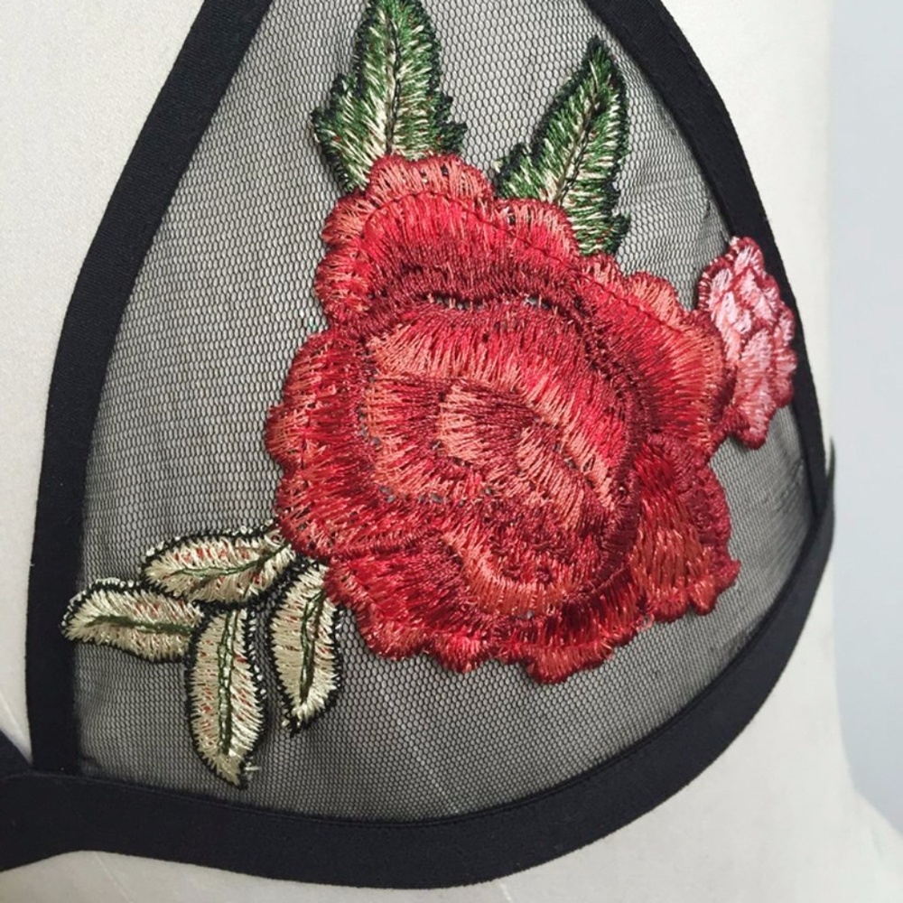 Rose Embroidered Bralette - Picture 5 of 5