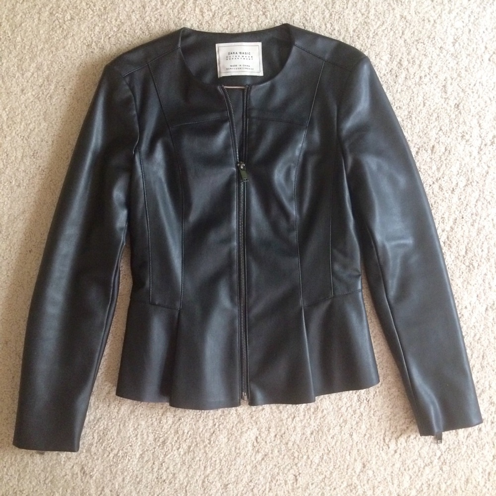 Zara Faux Leather Jacket