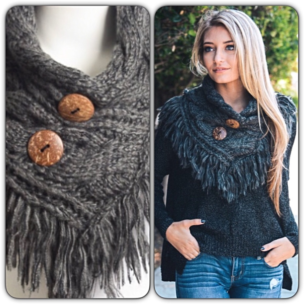 📍SALE Cozy SOFT Charcoal Neck Warmer Scarf