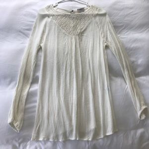 Cream maternity long sleeve top