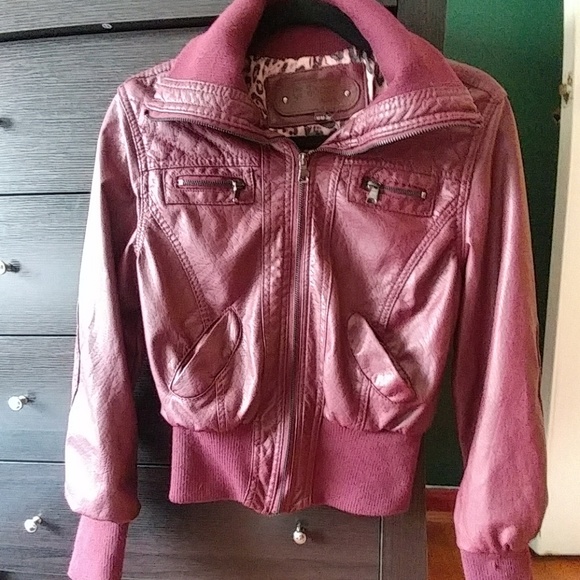 Leather bomber jacket - Picture 1 of 5