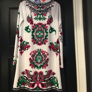 Long sleeve TIBI dress.