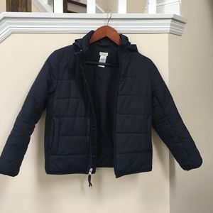 Boys CrewCuts navy winter coat sz 8