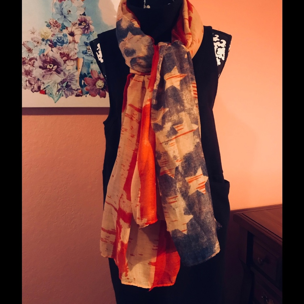 American flag inspired scarf 🇺🇸