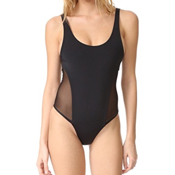 Mara Hoffman Other - Mara Hoffman new black mesh small swim one piece