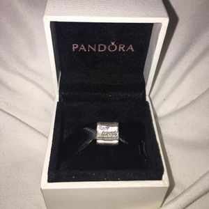 Pandora best friends scroll charm