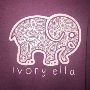 Purple long sleeve Ivory Ella T-shirt
