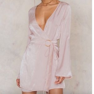 Sabo Skirt Dresses - Saboluxe A List Wrap Dress in Delicate Blush Sabo Skirt Dresses - Saboluxe A List Wrap Dress in Delicate Blush