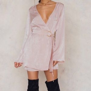 Sabo Skirt Dresses - Saboluxe A List Wrap Dress in Delicate Blush Sabo Skirt Dresses - Saboluxe A List Wrap Dress in Delicate Blush