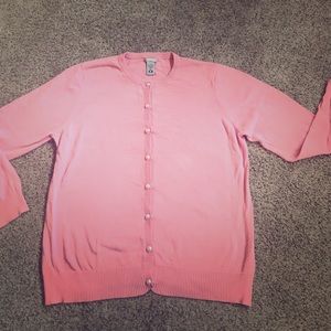 IZOD size XL pink cardigan