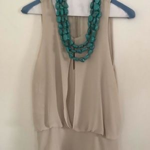 Sleeveless Sheer Blouse