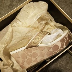 Coach wedge sandals