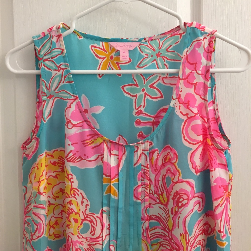 Lilly Pulitzer Dahlia Silk Top