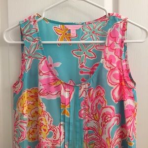Lilly Pulitzer Dahlia Silk Top