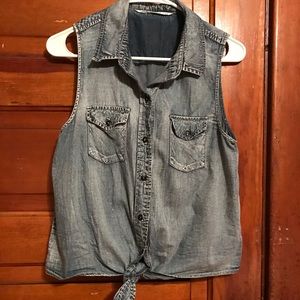 Light Weight Denim Vest