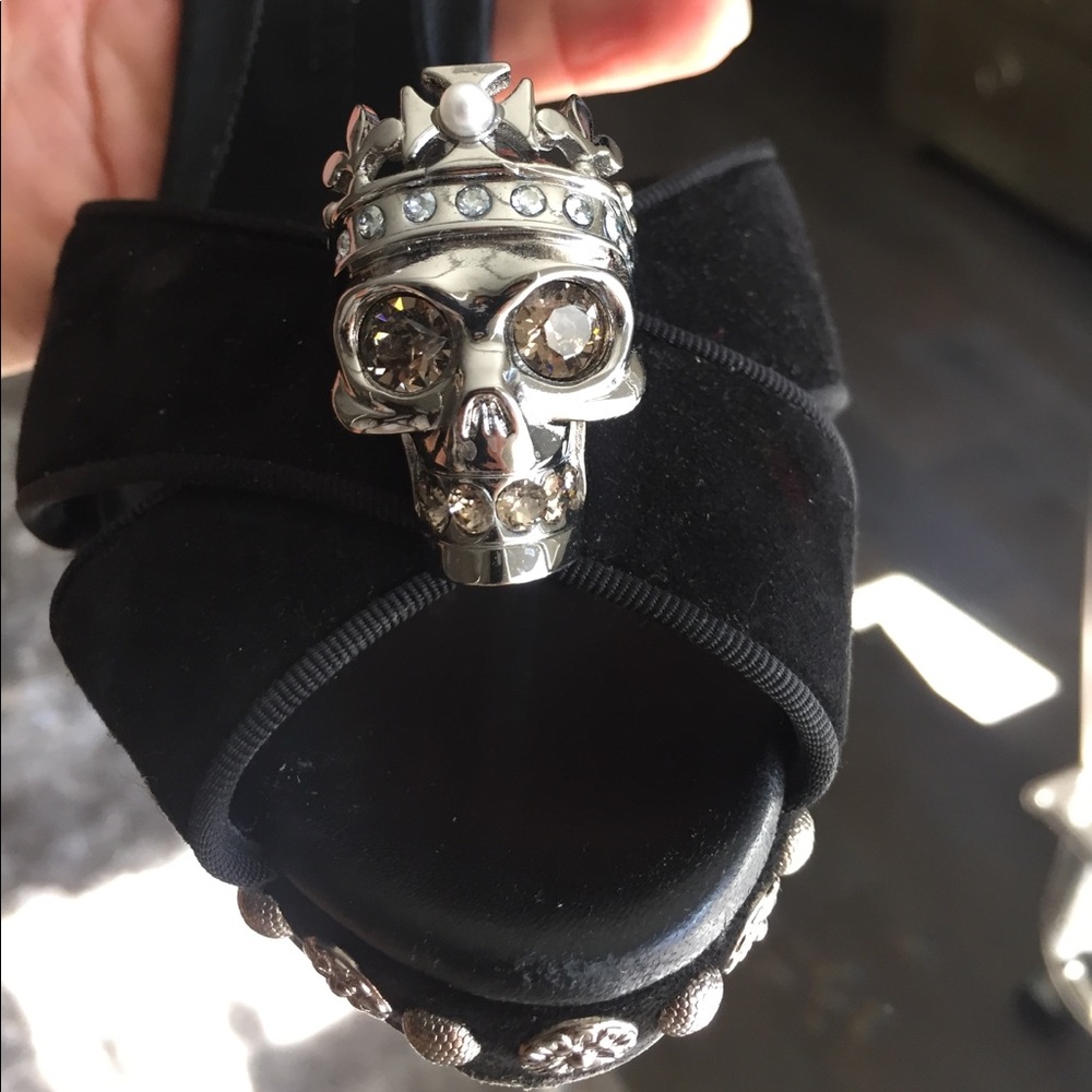 Alexander McQueen Sandal Tessu S.Cuoio heel