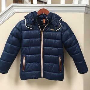 Boys dark blue puffer