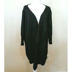 Black loose cardigan