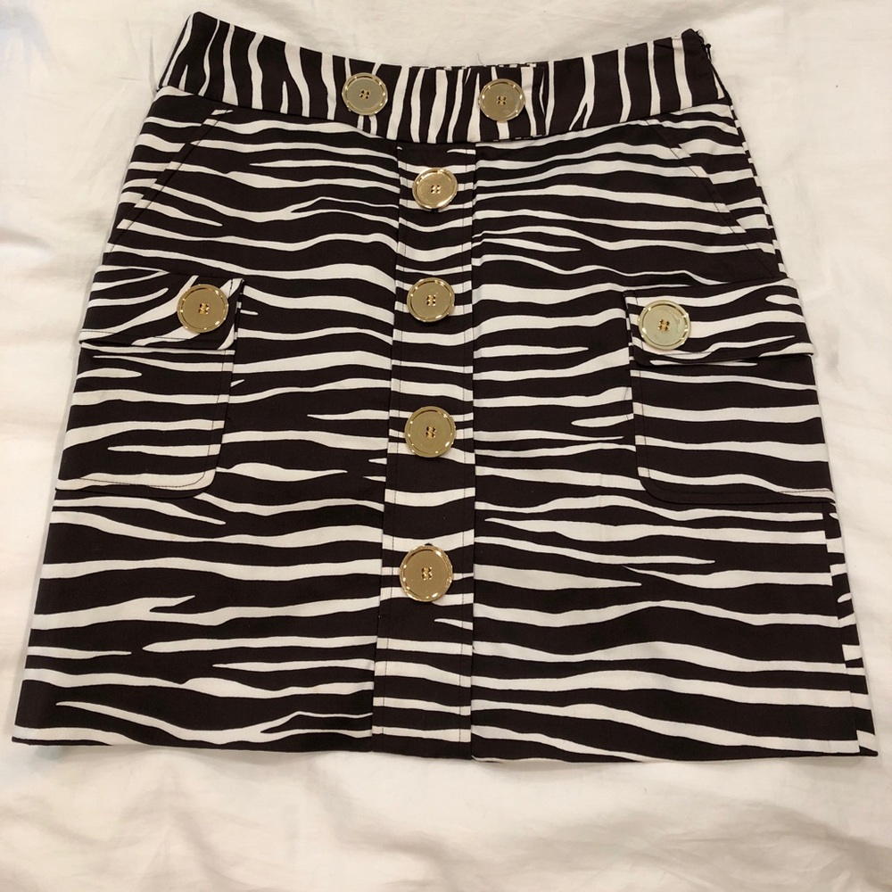 Etcetera Size 4 Zebra Skirt
