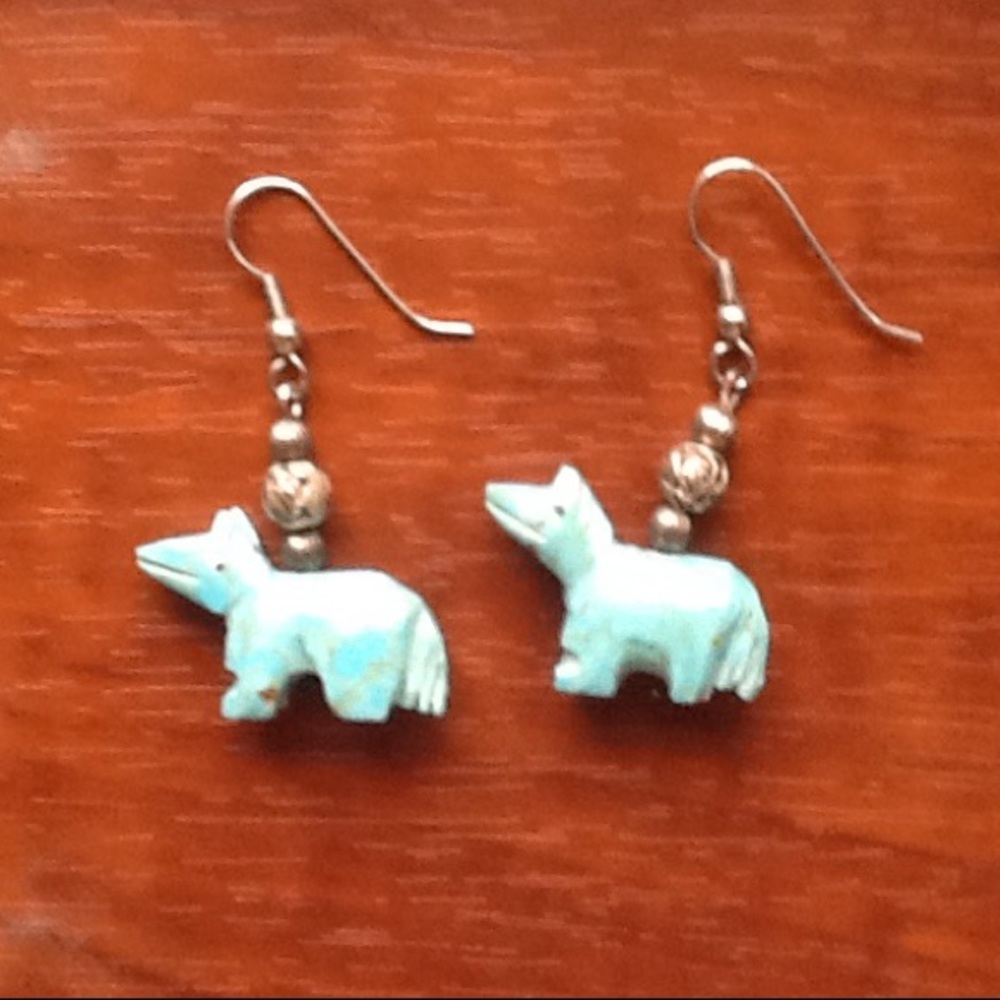 Vintage Hand Made Native American Earrings