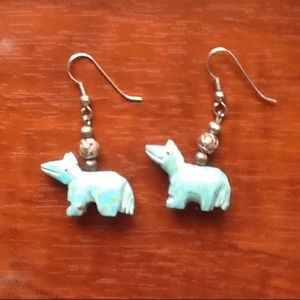 Vintage Hand Made Native American Earrings