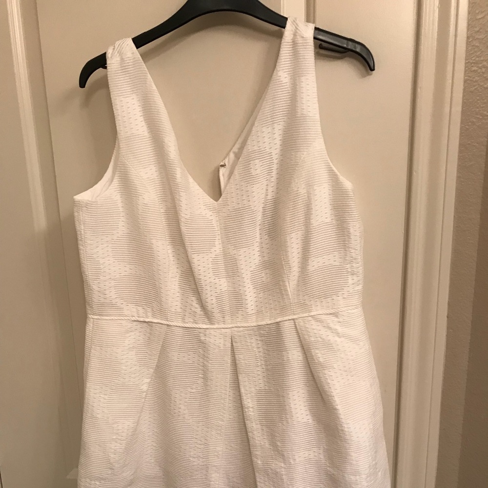 White Sleeveless A-Line Dress