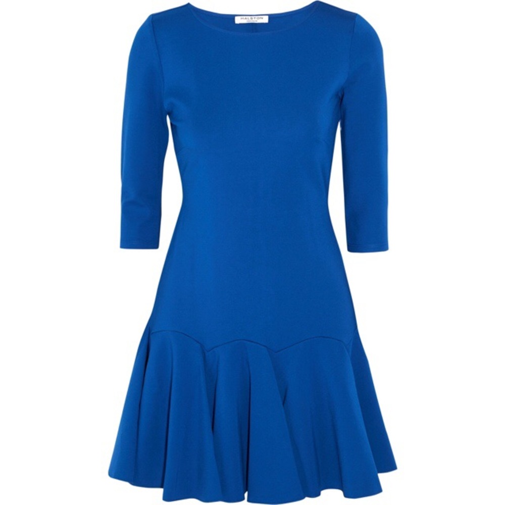 NEW Halston Heritage drop waist dress dark blue