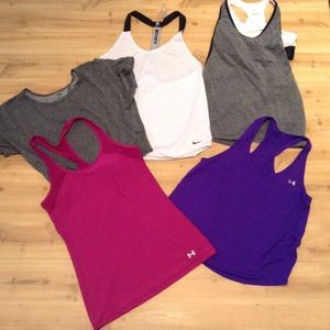 MUST GO- UA & Nike Size Small Work Out Bundle