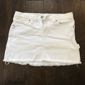 Lucky brand white denim skirt size 26