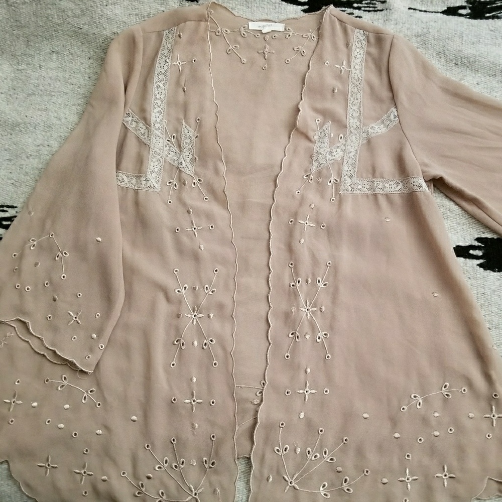 Blush Sheer Cardigan