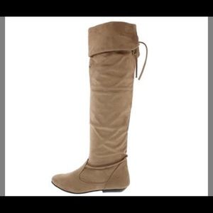 Tall tan boots suede size 8.5 Brand New